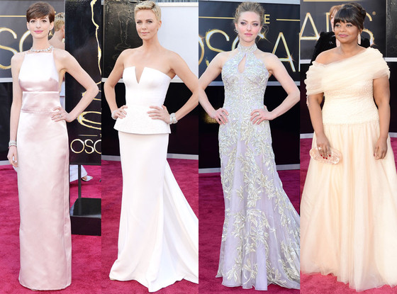 Charlize Theron, Amanda Seyfried, Octavia Spencer, Anne Hathaway, Oscars 2013 Pastel Trend Charlize Theron, Amanda Seyfried, Octavia Spencer, Anne Hathaway, Oscars 2013 Pastel Trend